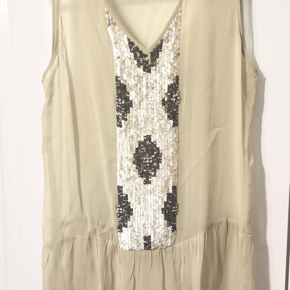 Dylan sheer tank with beading - Picture 1 of 3